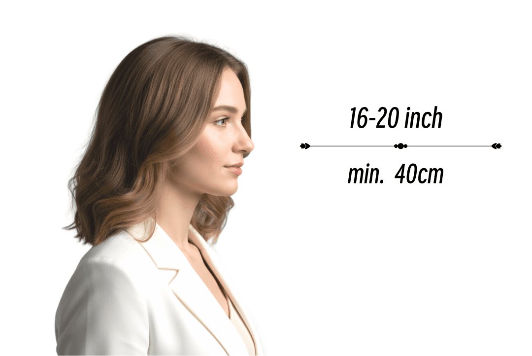 Keep 16-20 inches from your face illustration